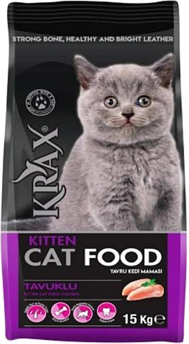 Krax Kitten Tavuklu Yavru Kuru Kedi Mamasi 15 Kg 7 24 Petshop