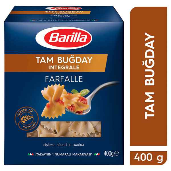 Barilla Integrale Tam Buğday Kelebek Makarna 400 g