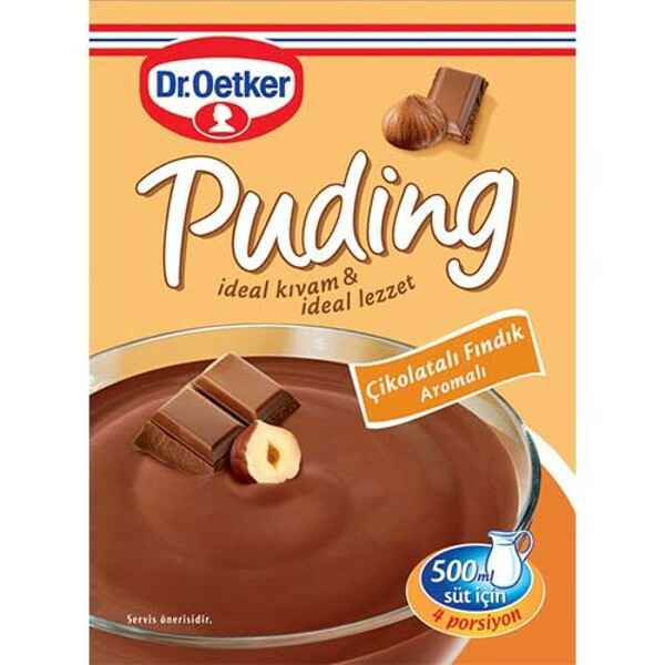 Dr Oetker Toz Puding Çikolatalı Fındıklı 115 g