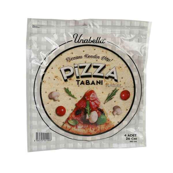 Unabella Pizza Tabanı 26 cm 4lü 480 g