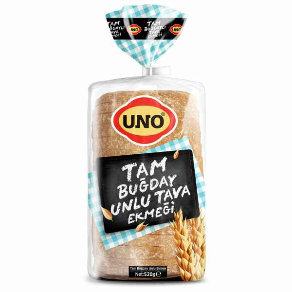 Uno Tam Buğday Unlu Tava Ekmeği 520 g