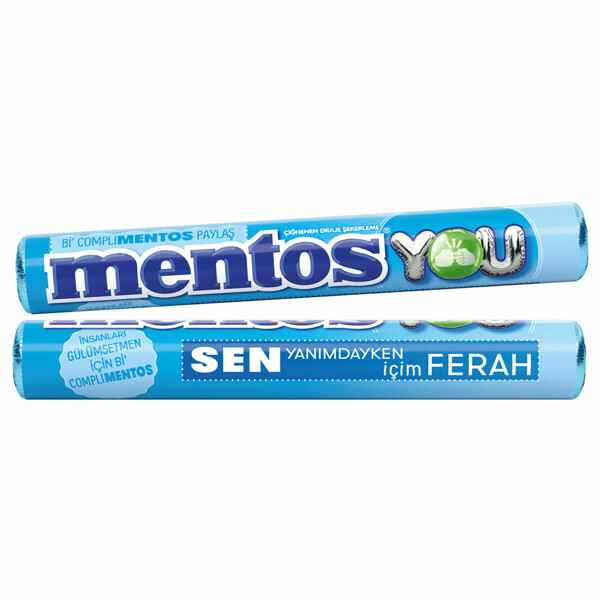 Mentos Naneli Şeker Çiğnenen Drajeli 375 g