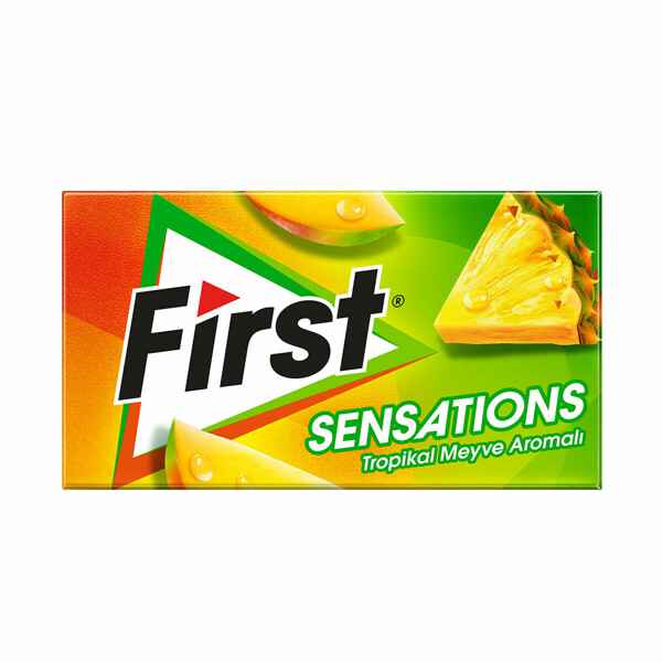 First Sensations Sakız Tropikal Meyve Aromalı 27 g
