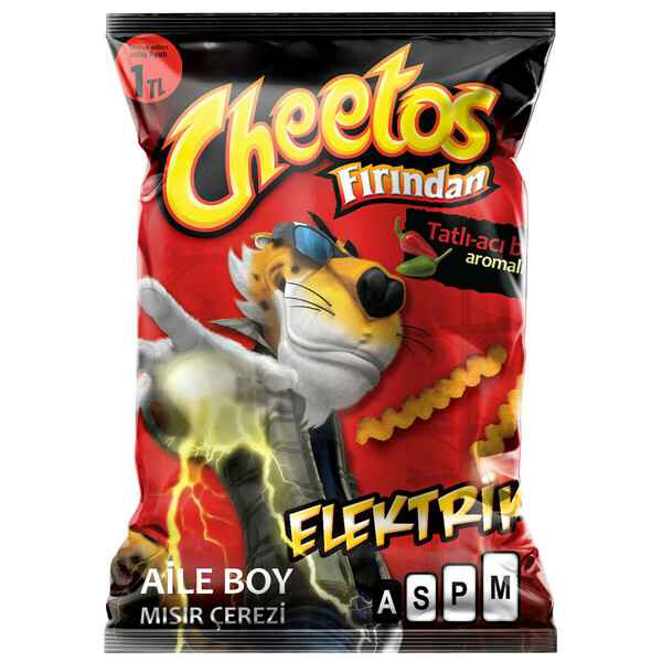 Cheetos Fırından Tatlı Acıbiber Aroma Çeşnili Msıır Cipsi  Aile Boy 25 g