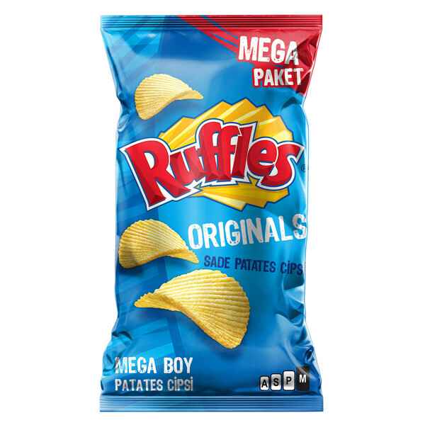 Ruffles Originals Sade Patates Cipsi Mega Boy Ekonomik Paket 193 g