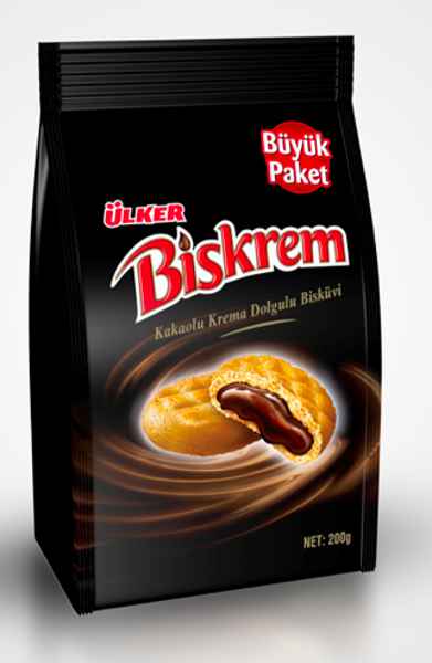 Ülker Biskrem Kakaolu Bisküvi Büyük Boy Poşet 200 g