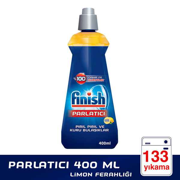 Finish Bulaşık Makinesi Deterjanı Makine Parlatıcı Limon 400 ml