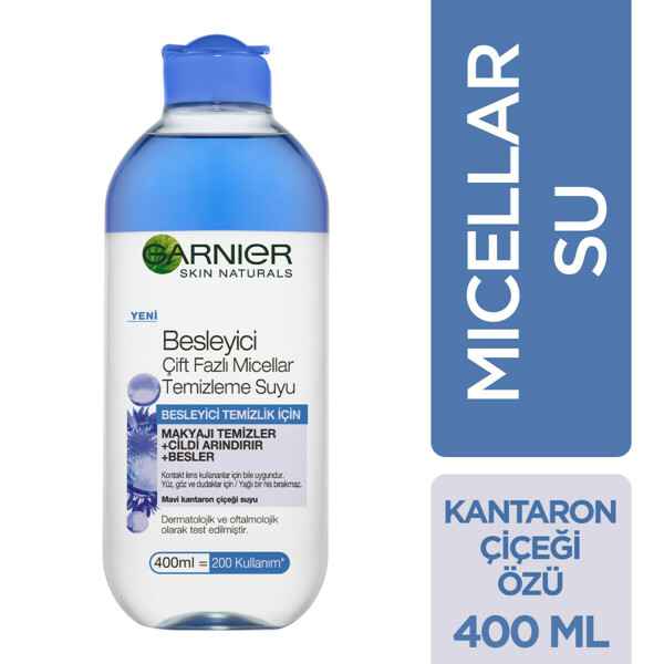 Garnier Besleyici Çift Fazlı Micellar Temizleme Suyu Kantaron Çiçeği Özü 400 ml