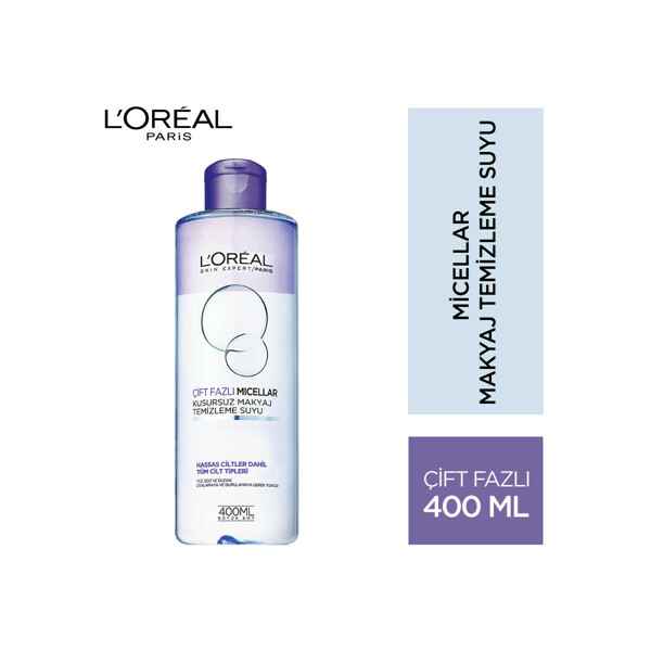 Loreal Paris Çift Fazlı Makyaj Temizleme Suyu 400 ml