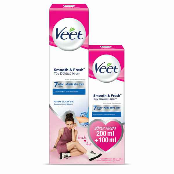 Veet Tüy Dökücü Krem Hassas 200 ml  100 ml