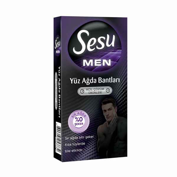 Sesu For Men Yüz Ağda Bandı 20li