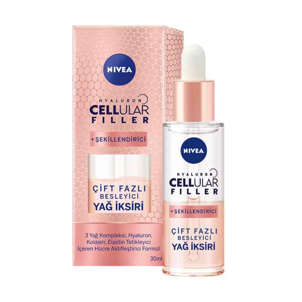 Nivea Hyaluron Cellular Filler  Şekillendirici Çift Fazlı Besleyici Yağ İksiri 30 ml