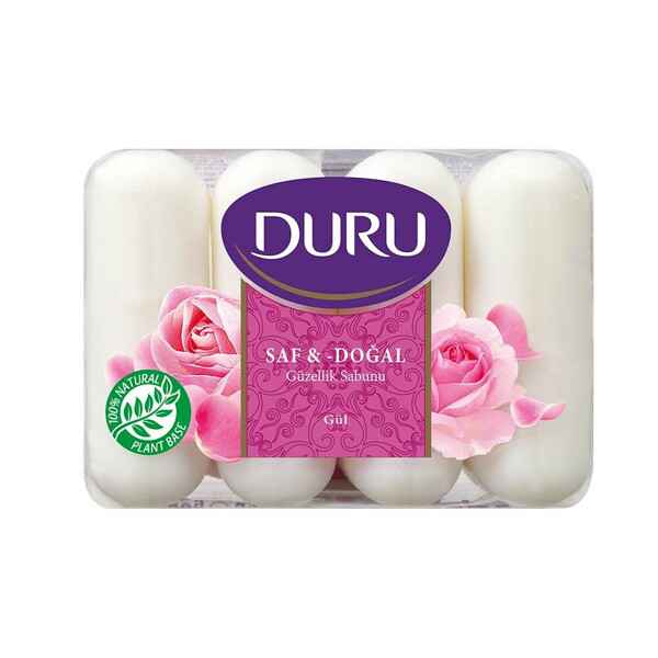 Duru Güzellikk Sabunu SafDoğal Gül 4X70