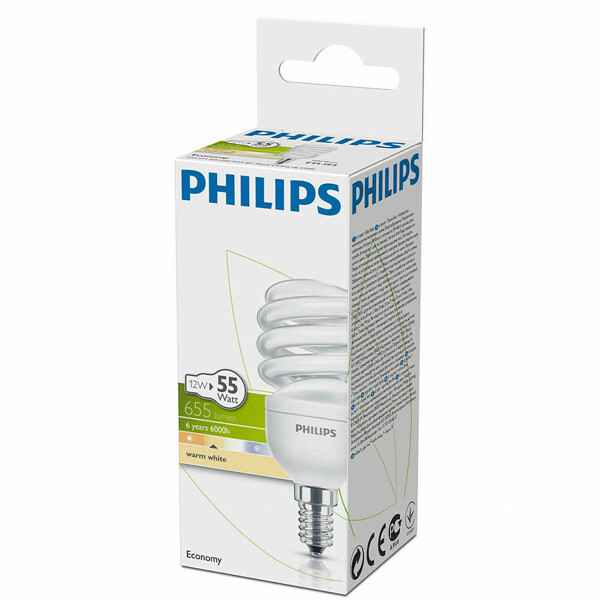 Philips Economy Spiral Enerji Tasarruflu Ampul 12 W 60 W