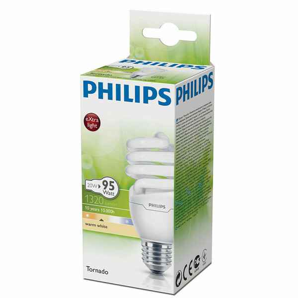 Philips Economy Spiral Enerji Tasarruflu Ampul 20 W 91 W